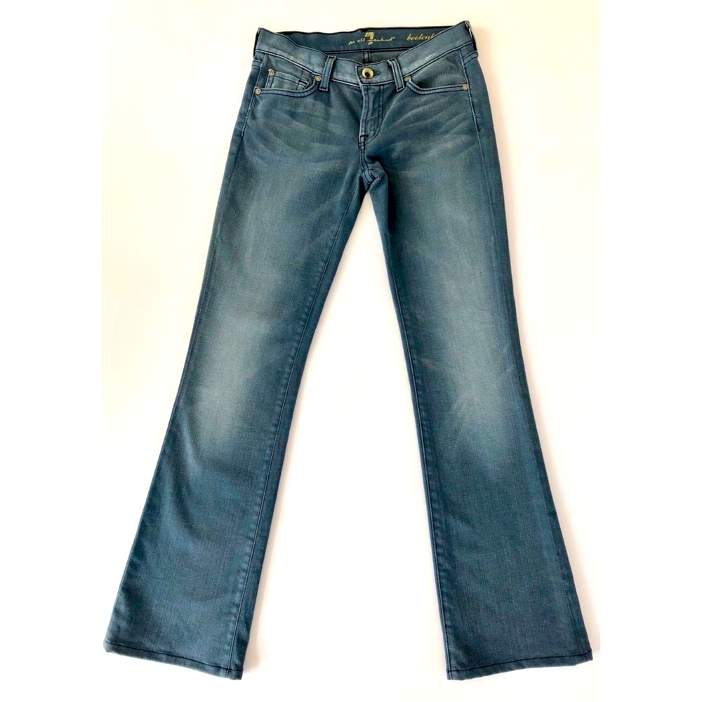 7 For All Mankind Blue Grey Bootcut Jeans, Size 26